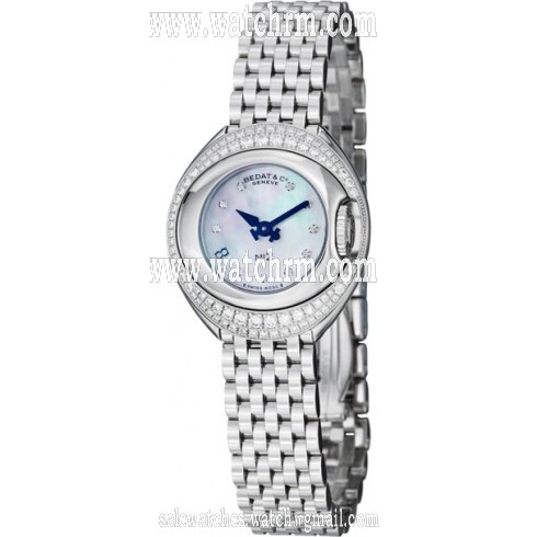 Bedat No 2 Mother of Pearl Diamond Stainless Steel Ladies Watch 227.041.909
