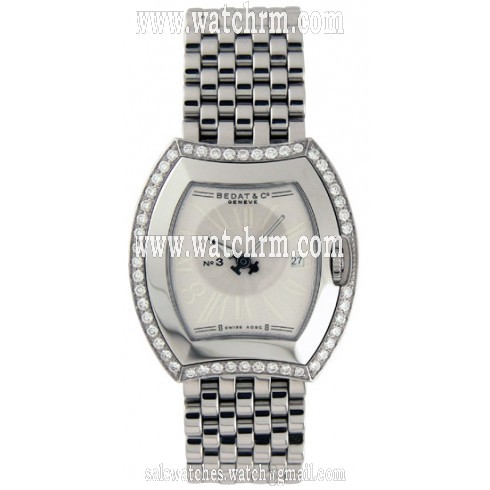 Bedat No. 3 Diamond Steel Ladies Watch 334.041.100