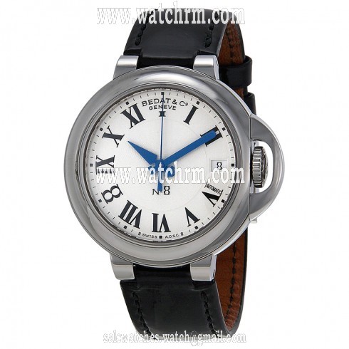 Bedat No. 8 Silver Dial Black Alligator Leather Ladies Watch 828.010.600