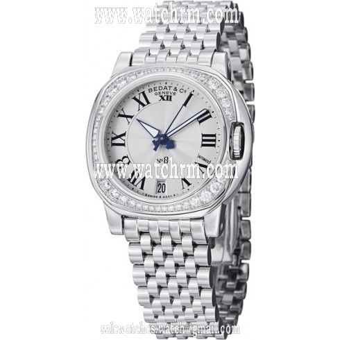 Bedat No 8 Silver Dial Diamond Automatic Ladies Watch 838.061.100