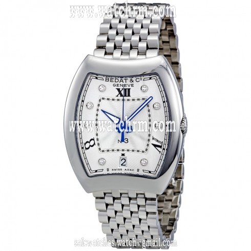 Bedat No. 3 Opaline Guilloche Diamond Dial Automatic Ladies Watch 315-011-109