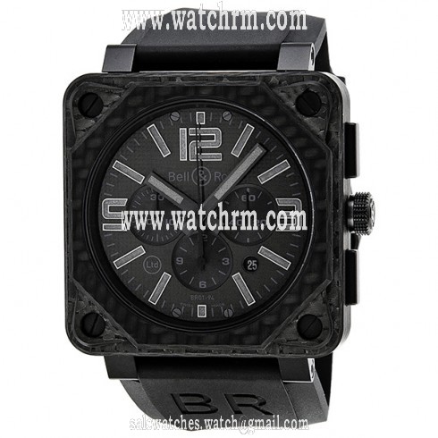 Bell and Ross Aviation Chronograph Automatic Carbon Fiber Men's Watch BR0194-CA-FIBER-PH