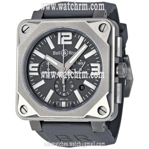 Bell and Ross Aviation Pro Titanium Chronograph Men's Watch BR0194-PRO-TI