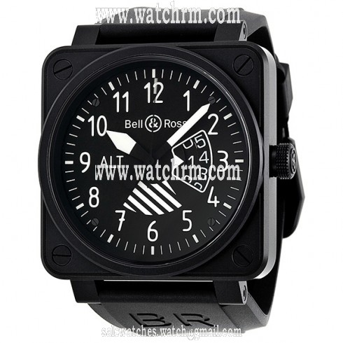 Bell and Ross Big Date Altimeter Automatic Black Dial Men's Watch BR0196-ALTIMETER
