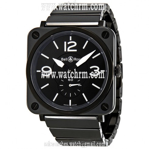 Bell and Ross Black Dial Black Ceramic Unisex Watch BRS-BL-CER