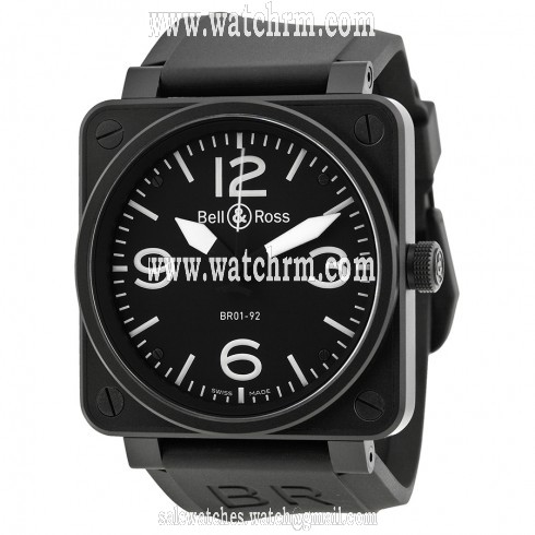 Bell and Ross Black Dial Stainless Steel Men's Watch BR0192-BL-CA