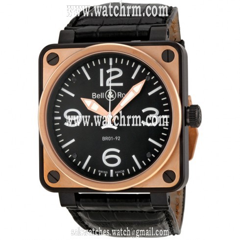 Bell and Ross BR 01 Automatic  Black Dial Men's Watch BR0192-BICOLOR