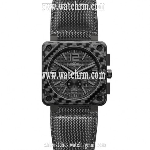 Bell and Ross Carbon Fiber Phantom Automatic Men's Watch BR0194-CA-FIBER-PH