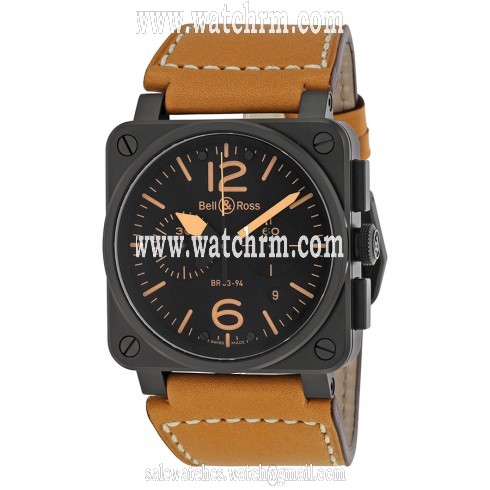 Bell and Ross Instrument Heritage Black Dial Chronograph Automatic 42MM Men's Watch BR-03-94-HERITAGE
