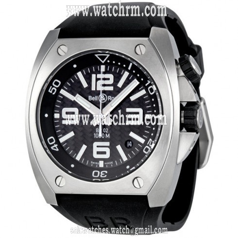 Bell and Ross Marine Carbon Fiber Dial Automatic Men's Watch BR0292-ST-CBF