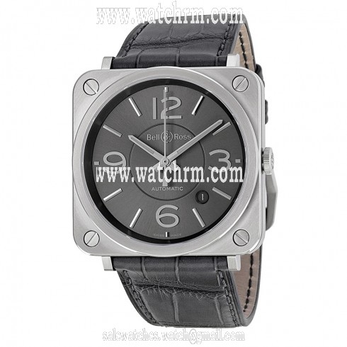 Bell and Ross Officer Ruthenium Dial Men's Watch BRS-OFF-RU