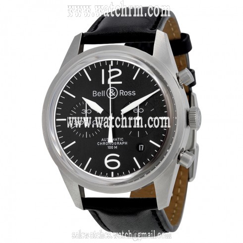 Bell and Ross Original Black Dial Chronograph Automatic 41 MM Men's Watch BR-126-ORIGINAL-BLACK