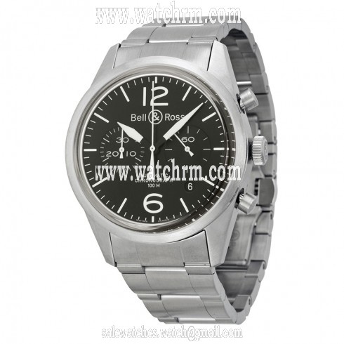 Bell and Ross Vintage Original Men's Watch BR126-ORIG-BLK-SS