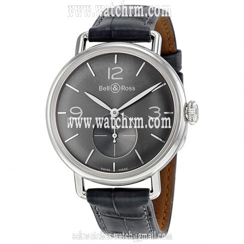 Bell and Ross WW1 Argentium Automatic Grey Dial Men's Watch BRWW1-ME-AG-RU-S