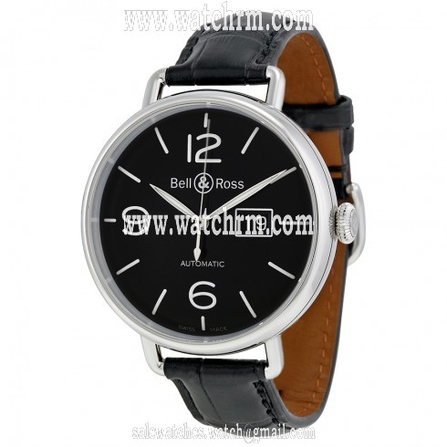 Bell and Ross WW1 Grande Date Black Dial Automatic Men's Watch BRWW196-BL-ST