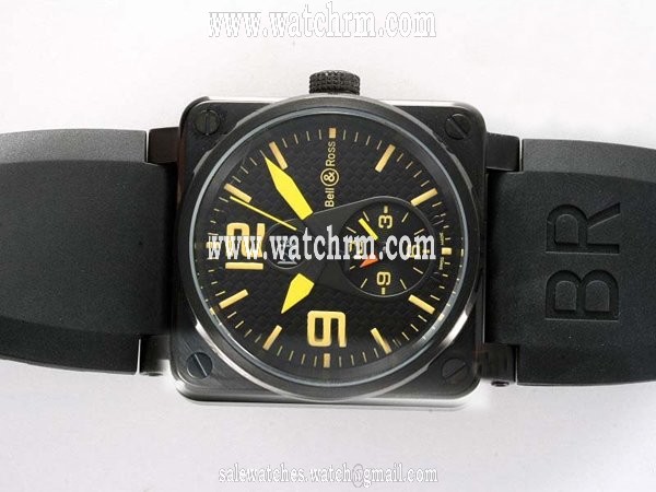 Bell Ross BR01-92 BR01-92-BD-B-V-27 Black Dial PVD Bezel Automatic Watch