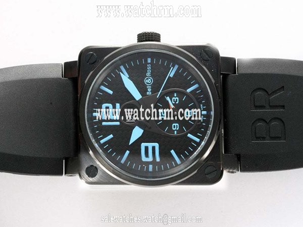 Bell Ross BR01-92 BR01-92-BD-B-V-27 PVD Bezel Midsize Automatic Watch