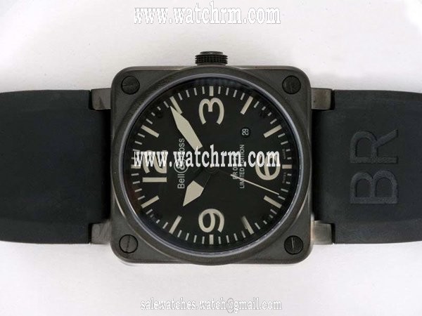Bell Ross BR01-92 BR01-92 Black 42x42mm Black Dial PVD Case Watch