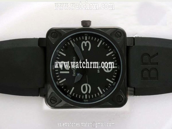 Bell Ross BR01-94 Chronograph BR01-94 Black Dial Carbon 46x46mm PVD Case Watch