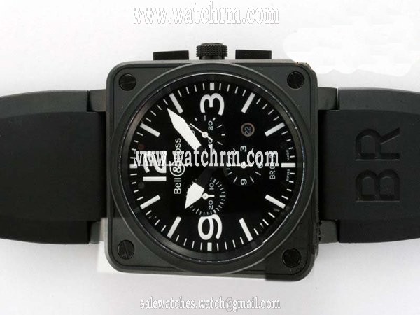 Bell Ross BR01-94 Chronograph BR01-94 Black PVD Bezel Automatic Black Dial Watch