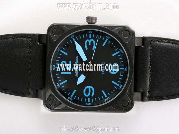 Bell Ross BR01-94 Limited editions BR01-92 Blue Rubber Black Dial 38x38mm Automatic Watch