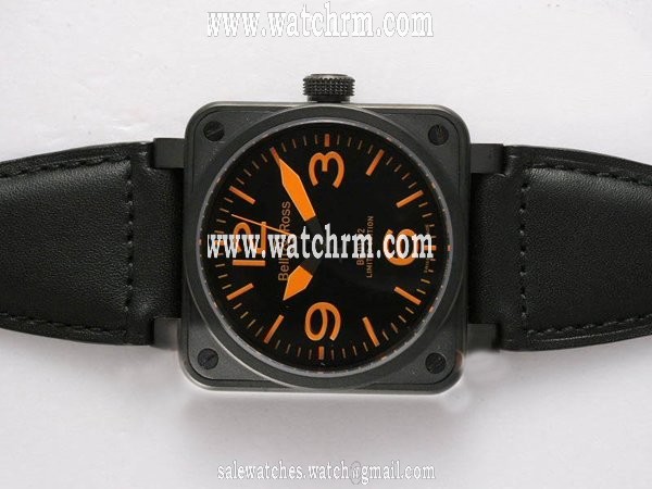 Bell Ross BR01-94 Limited editions BR01-92 Orange Automatic Black Dial 46x46mm Watch