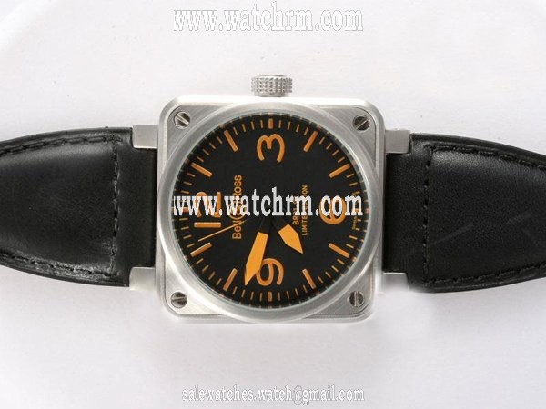 Bell Ross BR01-94 Titanium BR01-94 Titanium Orange Automatic Stainless Steel Bezel Watch