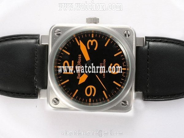 Bell Ross BR01-94 Titanium BR01-94 Titanium Orange Square Automatic Midsize Watch
