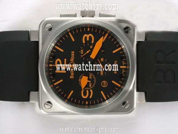 Bell Ross BR01-94 Titanium BR01-94 Titanium Square Stainless Steel Case Black Dial Watch
