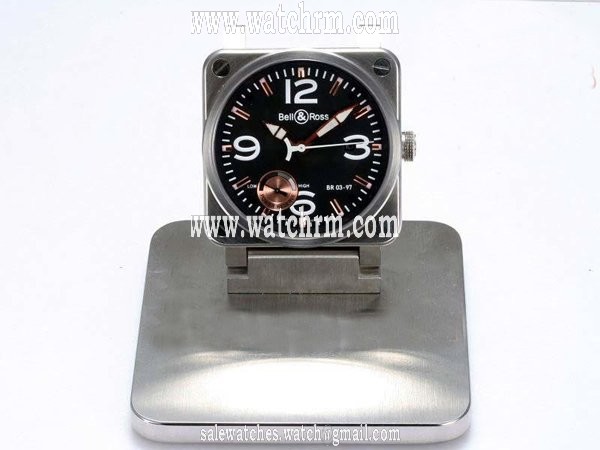 Bell Ross BR01-97 Power Reserve BR01-97 Power Reserve Stainless Steel Case Black Dial Watch