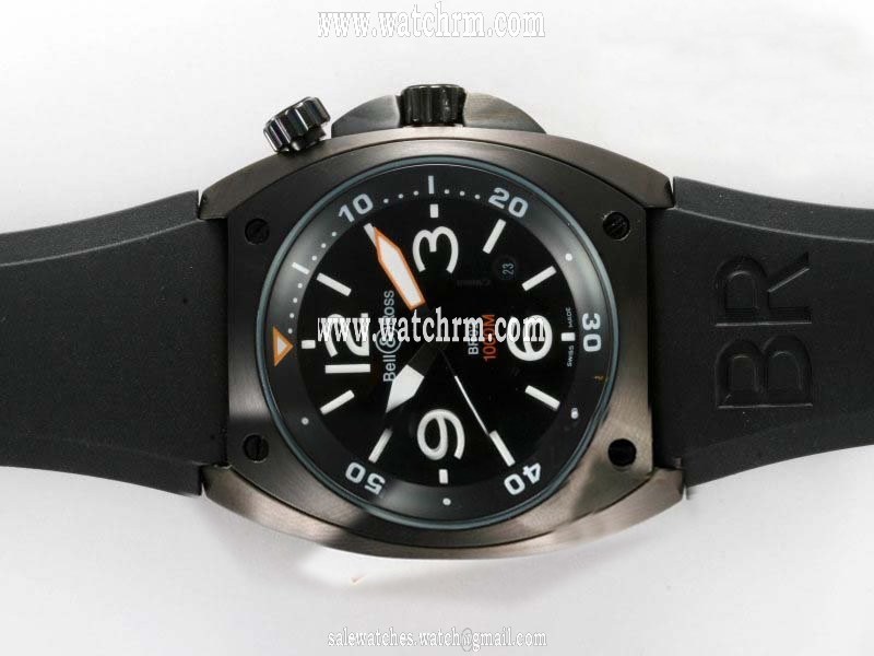 Bell Ross BR02 BR02 Carbon Finish Black Dial Round Automatic Watch