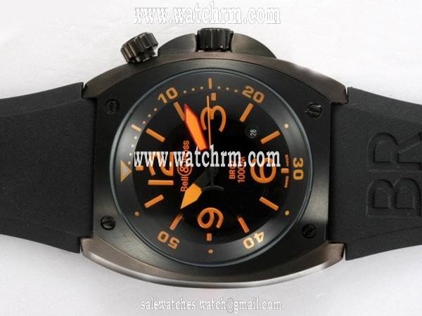 Bell Ross BR02 BR02 Carbon Finish PVD Case 44mm Midsize Watch