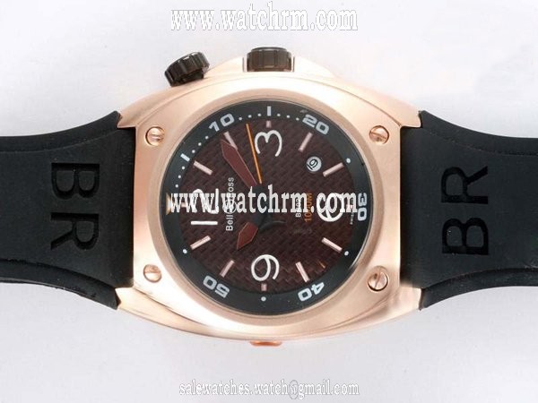 Bell Ross BR02 BR02 Pink Gold Automatic Brown Dial Stainless Steel with Rose Gold Bezel Watch