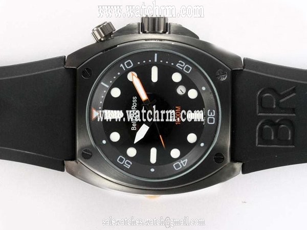 Bell Ross BR02 BR02 PRO Dial Carbon Finish PVD Case Round Watch