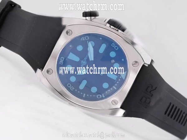 Bell Ross BR02 BR02 PRO Midsize 44mm Black Rubber Strap Watch