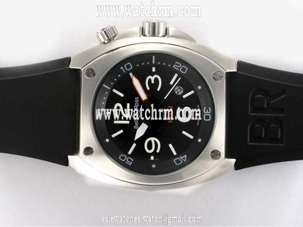 Bell Ross BR02 BR02 Steel 44mm Stainless Steel Case Black Dial Watch