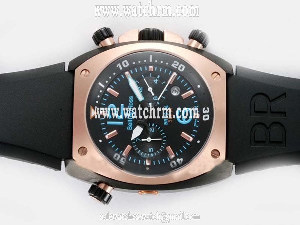 Bell Ross Chronograph BR02-92 Hexagonal Black Dial Automatic Watch