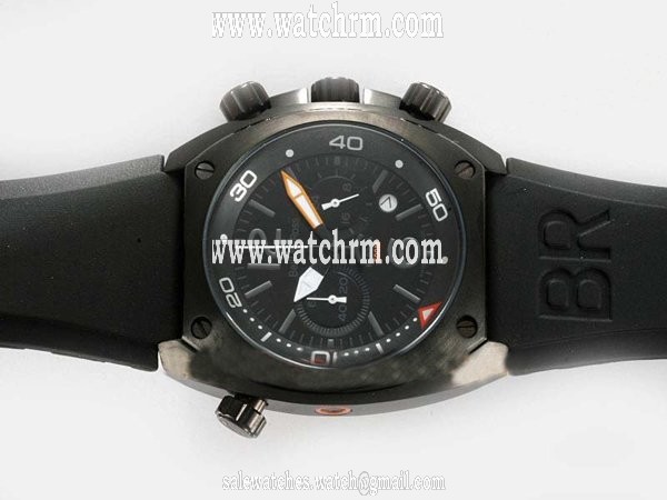 Bell Ross Chronograph BR02-94 Black Dial PVD Case PVD Bezel Watch
