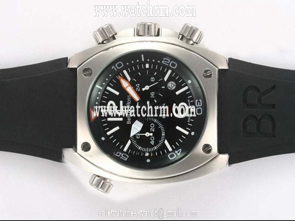 Bell Ross Chronograph BR02-94 Steel Quartz Chronograph Midsize Stainless Steel Bezel Watch