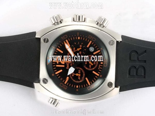 Bell Ross Chronograph BR02-94 Steel Stainless Steel Case Midsize Round Watch