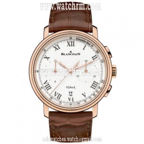 Blancpain Chronograph Flyback Pulsometre Whit Dial Men's Watch 6680F-3631-55B