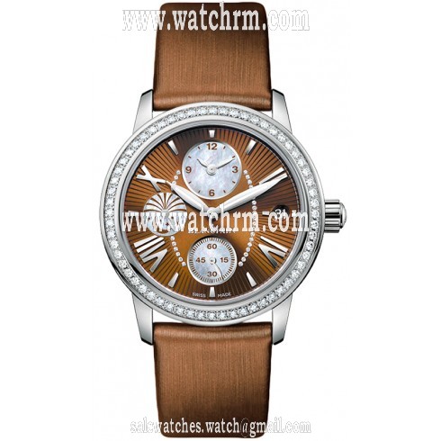 Blancpain Double Time Zone Automatic Brown Dial Ladies Watch 3760-1946A-52B