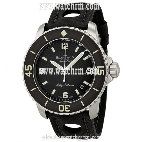 Blancpain Fifty Fathoms Automatic Black Dial Stainless Steel Men's Watch 5015C-1130-52B