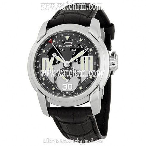Blancpain L-Evolution Grey Dial Black Crocodile Leather Men's Watch 8866-1134-53B
