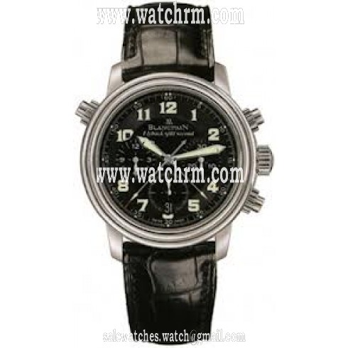 Blancpain Le Brassus Black Dial Stainless Steel Black Leather Men's Watch 2086F-1