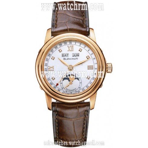 Blancpain Leman Automatic White Mother of Pearl Dial Ladies Watch 2360-3691A-55