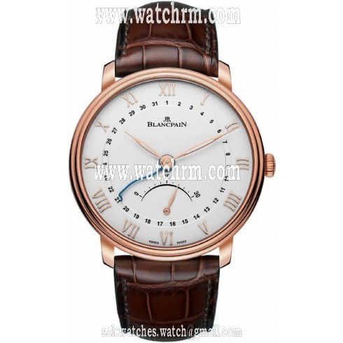 Blancpain Villeret Ultra Slim Silver Dial 18K Rose Gold Men's Watch 6653Q-3642-55B