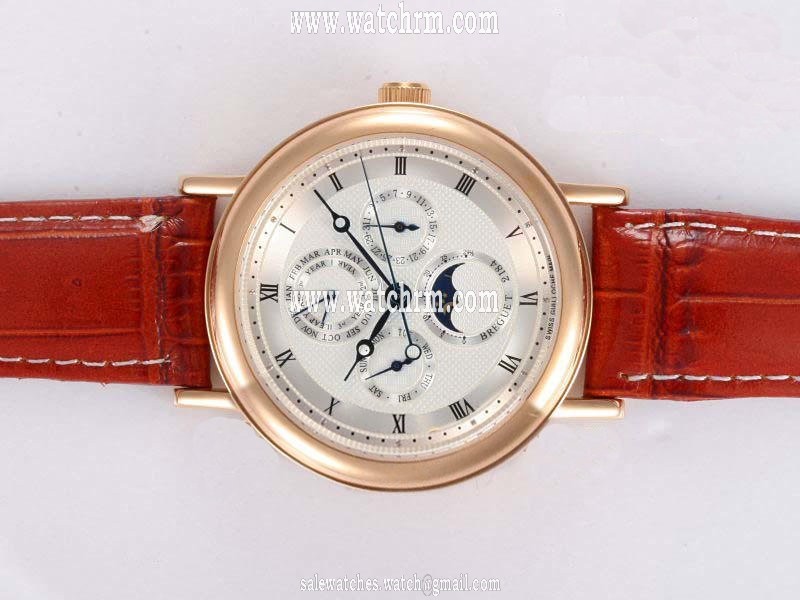 Breguet Classique 3137BR/11/986 Stainless Steel with Rose Gold Bezel White Dial Watch