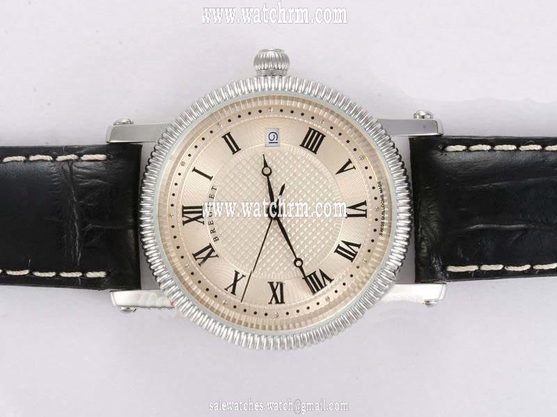 Breguet Classique Automatic 5177BA129V6 38mm Black Crocodile Leather Strap Mens Watch