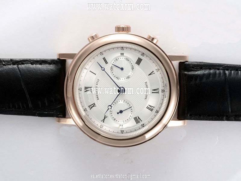 Breguet Classique Chronograph 5947BA/12/9V6 Rose Gold Case Mens Watch